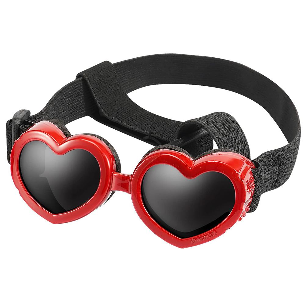 Outdoor Travel Pet Sunglasses for Small Medium Dogs Cats Adjustable Animal Dog Love Glass Yorkshire Glasses mascotas Accessories
