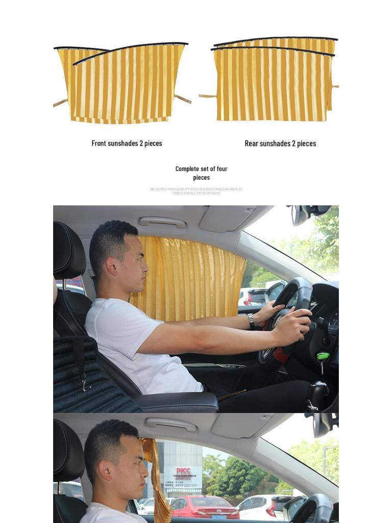 Magnetic Car Sunshade Curtains - Sun Protection & Heat Insulation Sun Visor