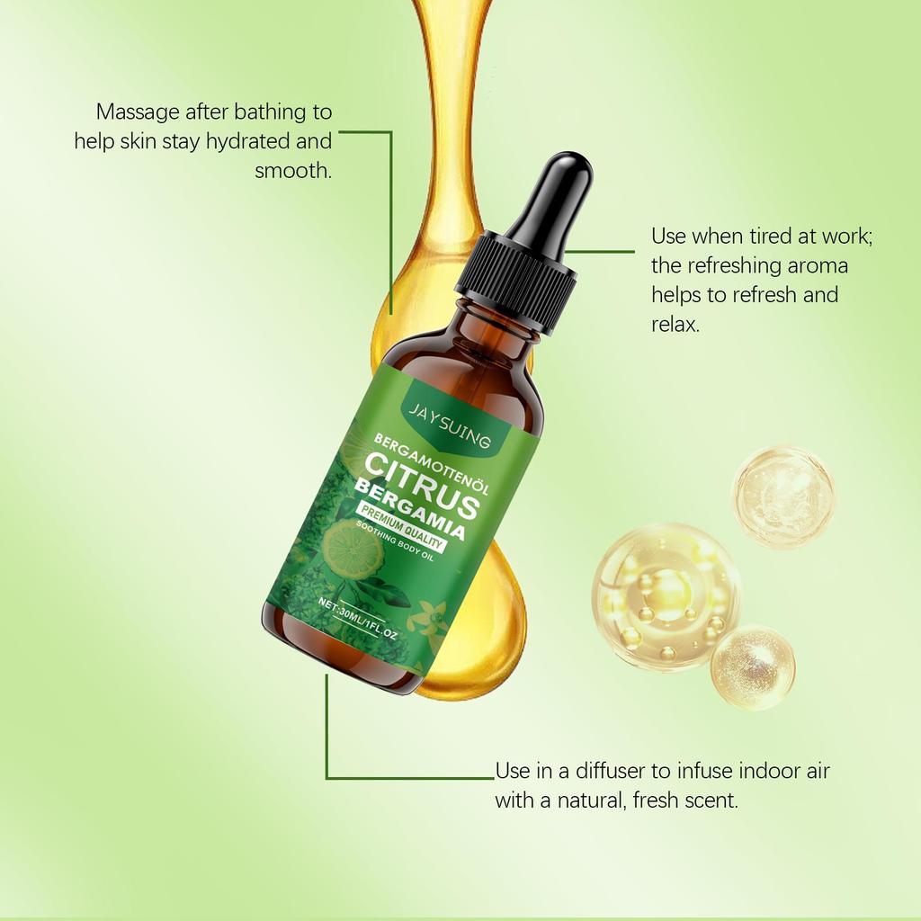 Jaysuing Body Care Essential Oil, Moisturizing and Hydrating, Smooth Skin, Daily Massage Soothing Plant Essence Oil, Suitable for Body, 30ml