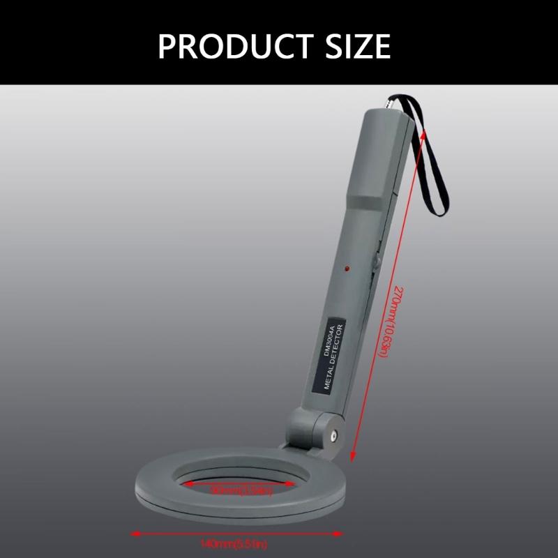 Practical Foldable Metal Detector Foldable Highly Sensitive and Waterproof Ideal for Beginners and Professional