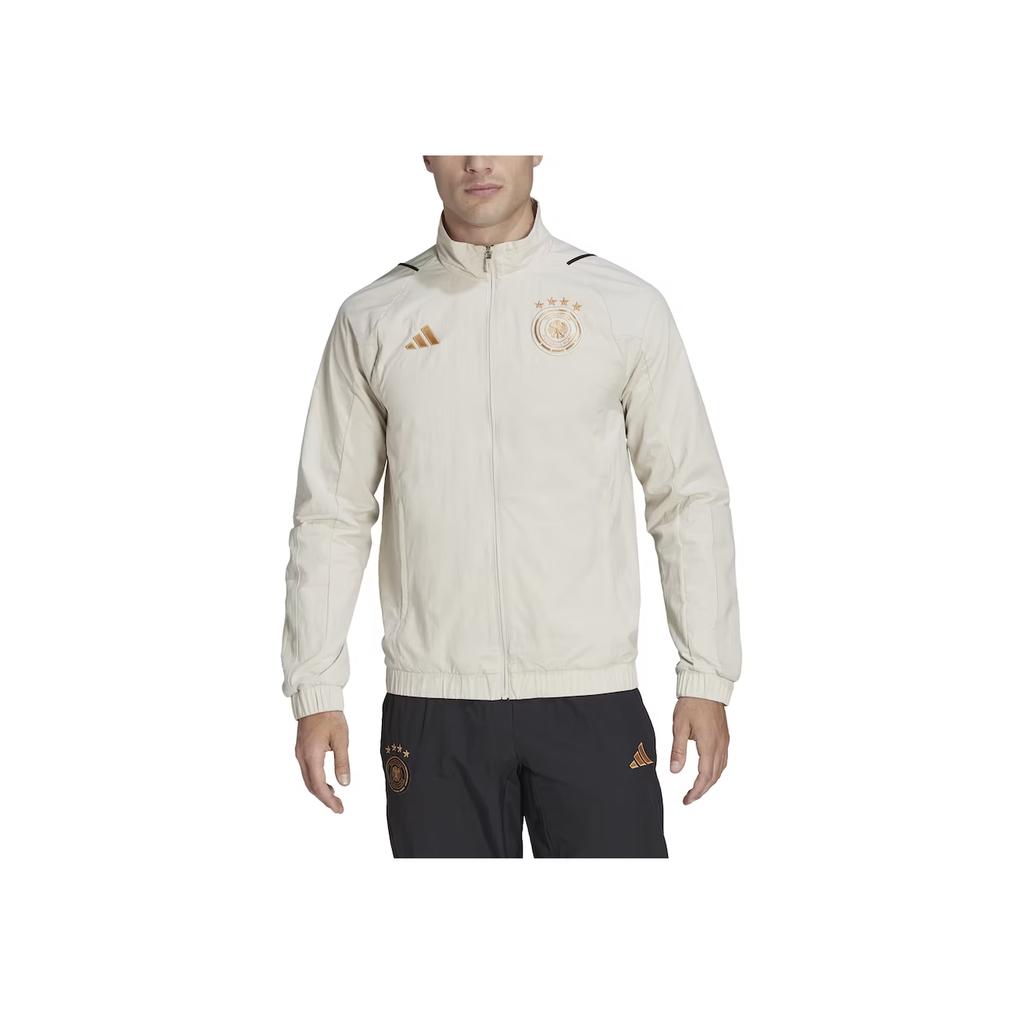 Adidas Embroidered Brand Logo Casual Jacket Men Jacket Gray HF3979