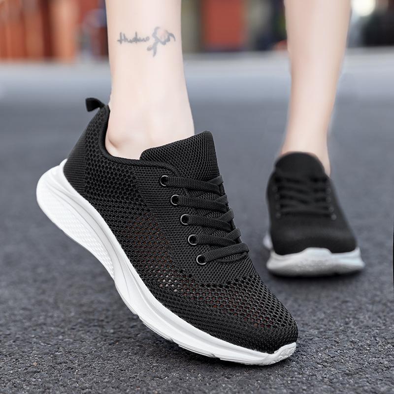 Summer Thin Sports Comfortable Breathable Deodorant Hollow Single Mesh Lightweight Daily Casual Running Shoes