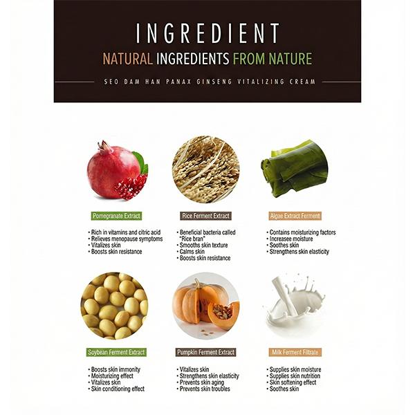 3w Clinic Seo Dam Han Panax Ginseng Vitalizing Cream 55g (3 Options)
