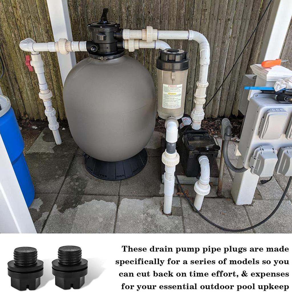 Pool Drain Plugs Replacement Lid For Pool Pump Universal Drain Plug Kit With Gasket Replacement Parts For Swimming Pool Spa