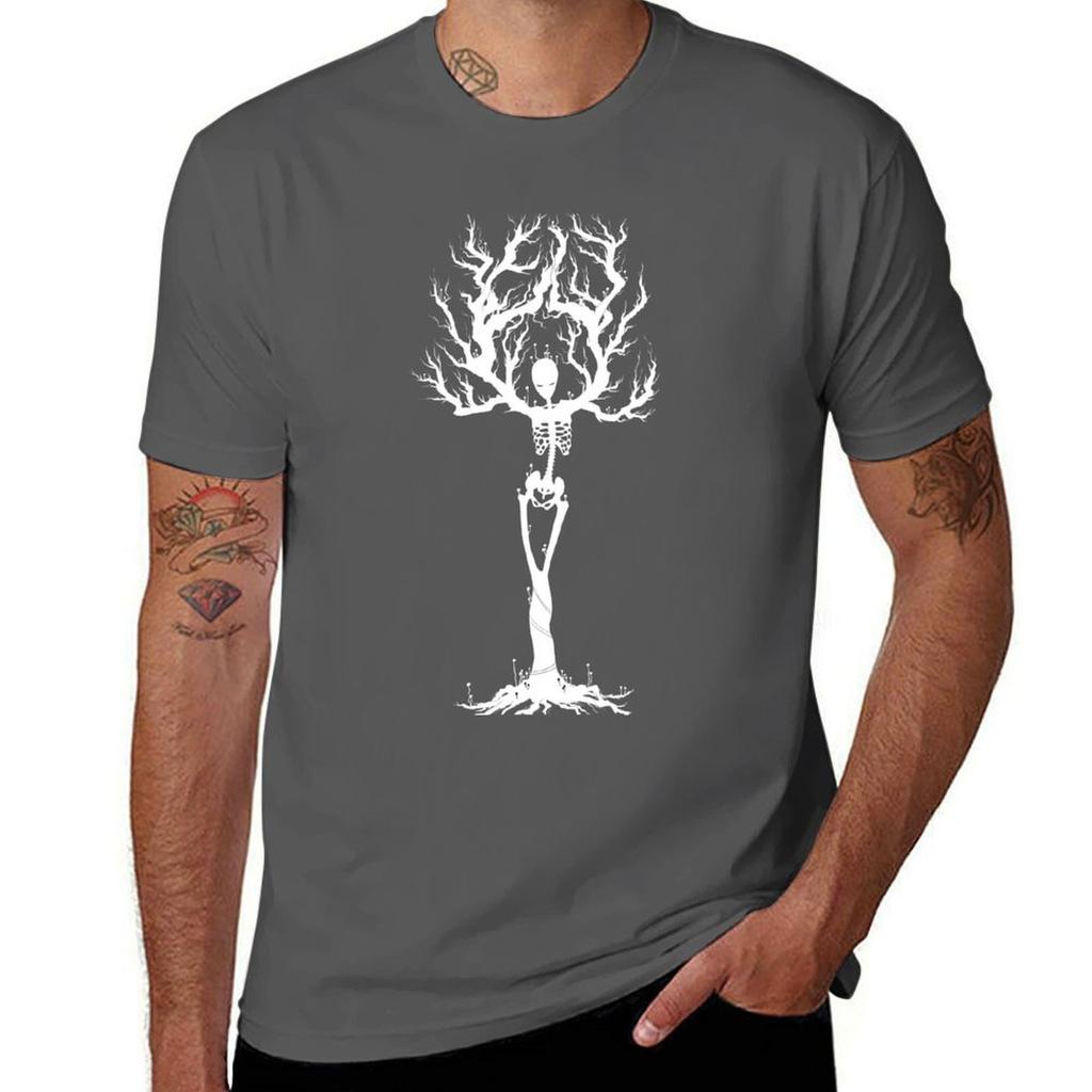 Tree Of Death (White Tshirt Plus Size Summer Casual Tshirt