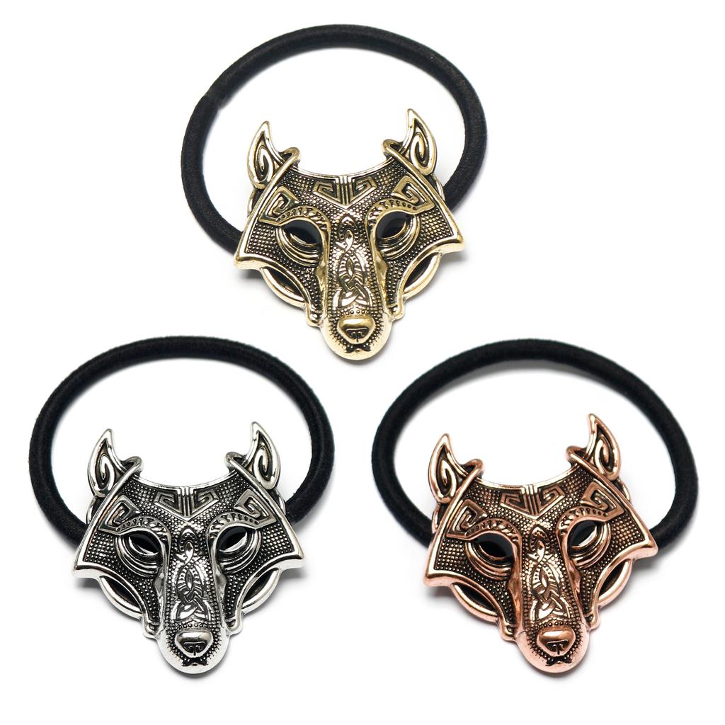 Vintage Elastic Hair Bands Metal Animal Charm Elastic Hair Bands Elegant Ponytail Holders Hair Adornment