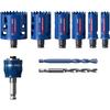 Coffret Scies-trépans Tough Material 9 Pièces De Diamètre 22/25/35/40/51/68mm - BOSCH EXPERT - 2608900446