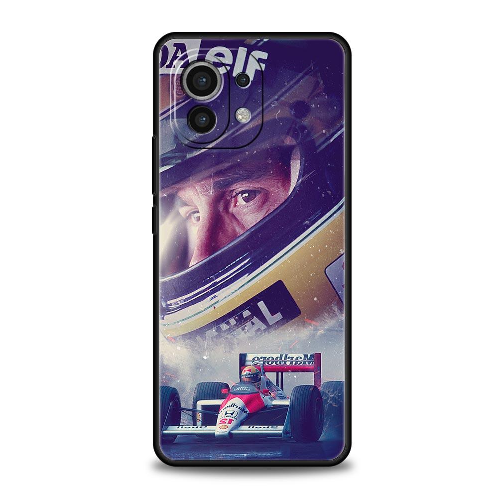 Ayrton Senna F1 Phone Case For Xiaomi Mi 15 14 Pro 13 12 11 Lite 5G 10T 11T 12T 13T 14T Poco X6 X5 X4 X3 NFC F3 F4 GT Cover