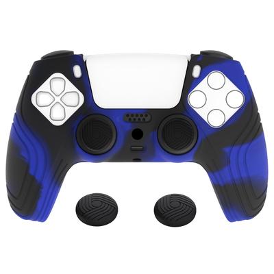 EXtremeRate PlayVital Skyddsskal för PS5-kontroller Silikonskal Ergonomiskt Mjukt Gummiskydd för PS5-kontroller med Tumsticka