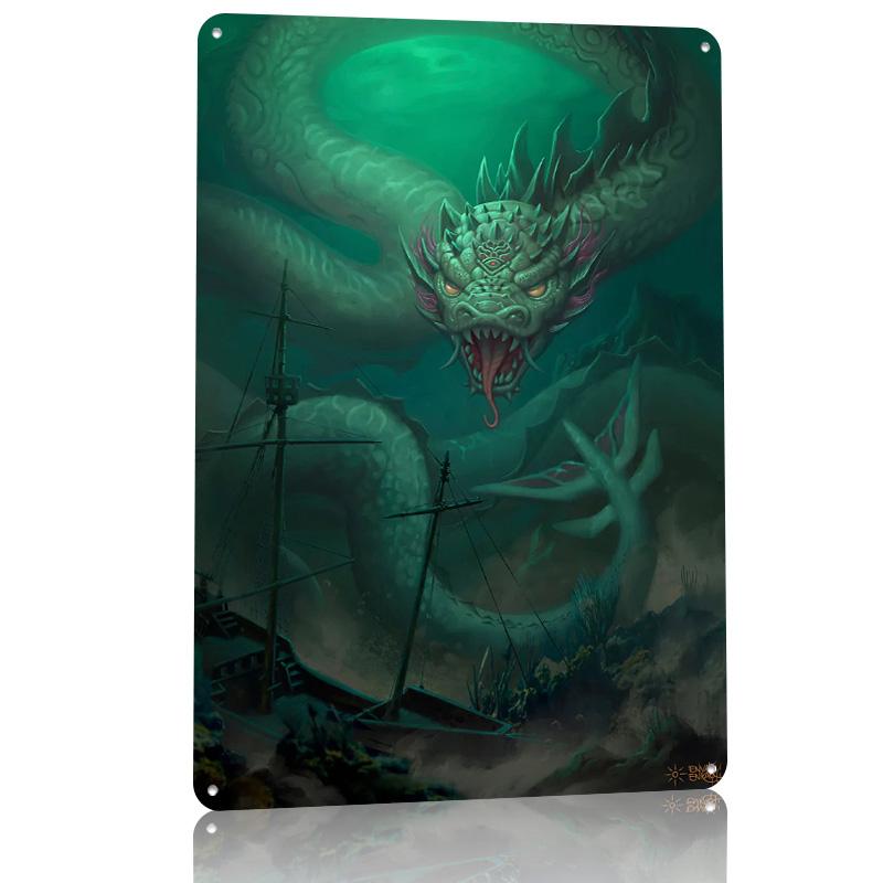Sunami D Texture Printed Poster Custom Vintage Metal Tin Plate Sign for Wall Art Gaming Room Decoration Man Funny Signs House