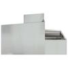 Garden Planter Silver 80 X 80 X 50 Cm Galvanized Steel