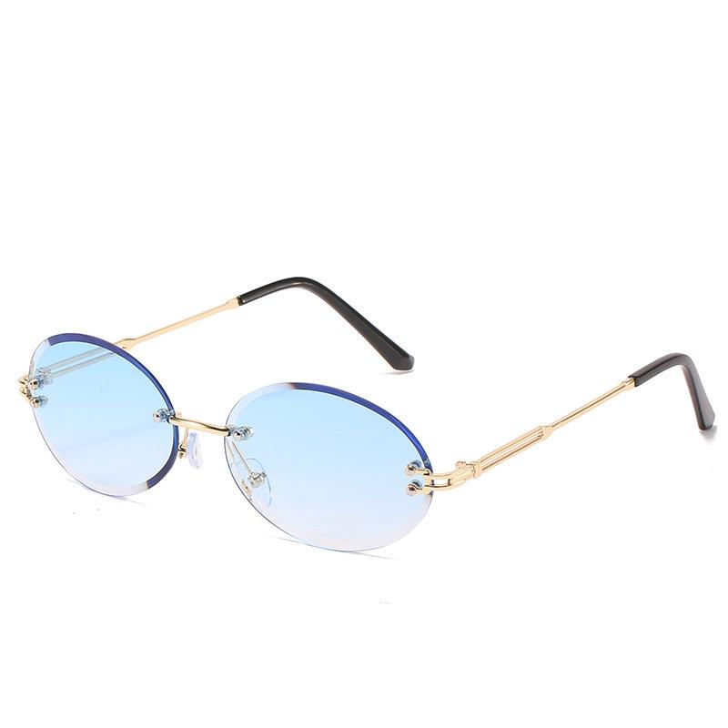 Ladies Sunglasses Personalized Frameless Trimmed Sunglasses Glasses