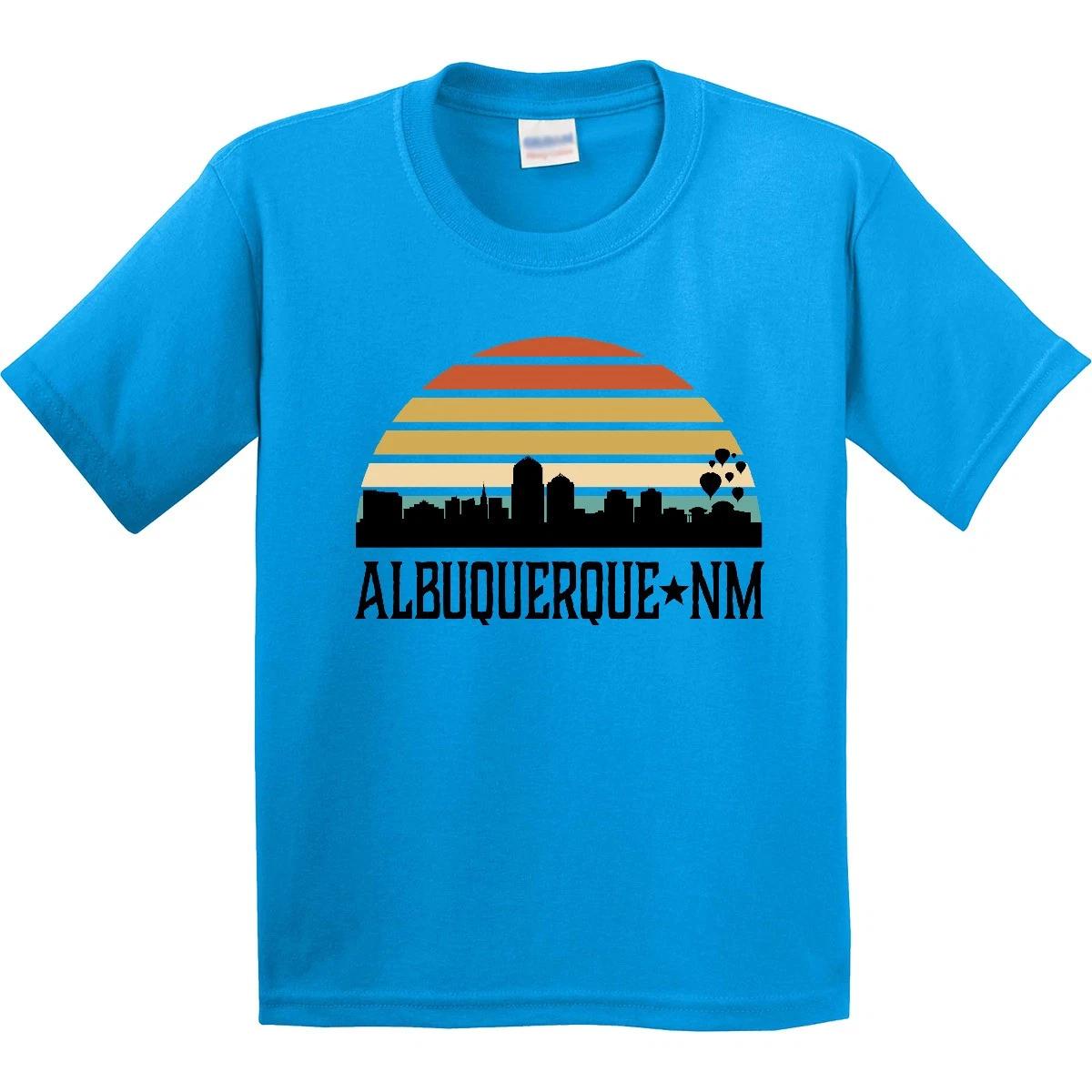 Inktastic Albuquerque New Mexico Skyline Youth T-Shirt City Vintage Apparel Tee 140