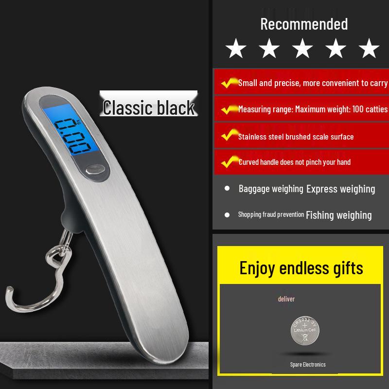 Compact High-Precision Portable Electronic Travel Luggage Scale