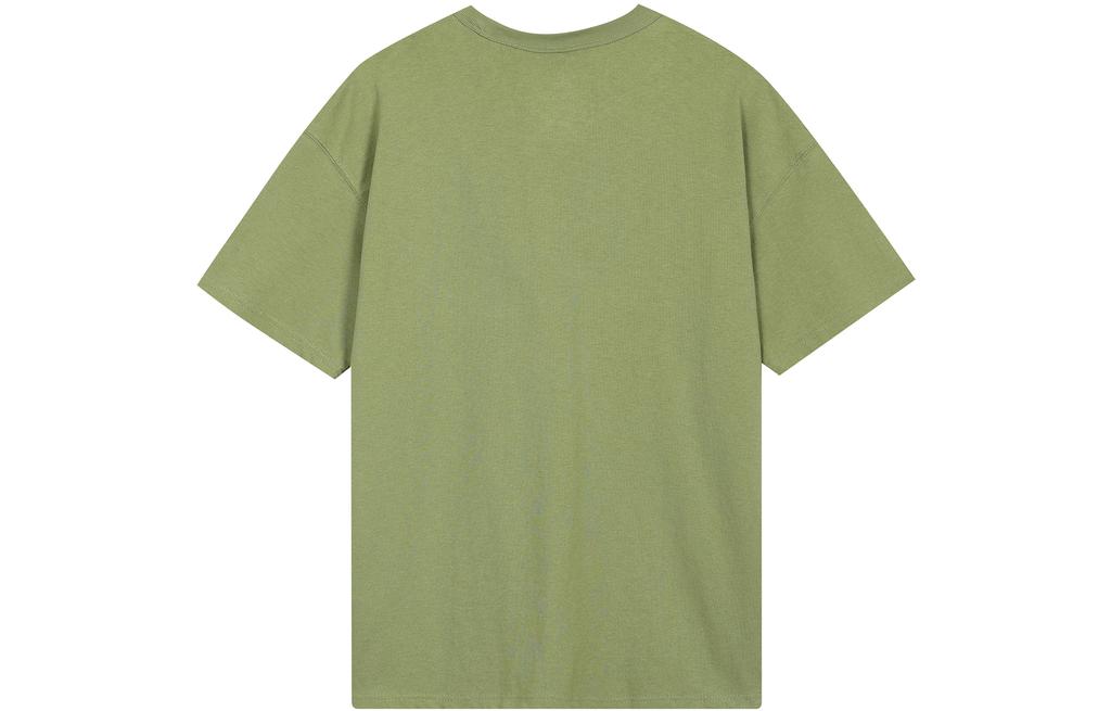 Nike T Shirts Men's Green Crew Neck Moderate Straight Fit DQ9296-334