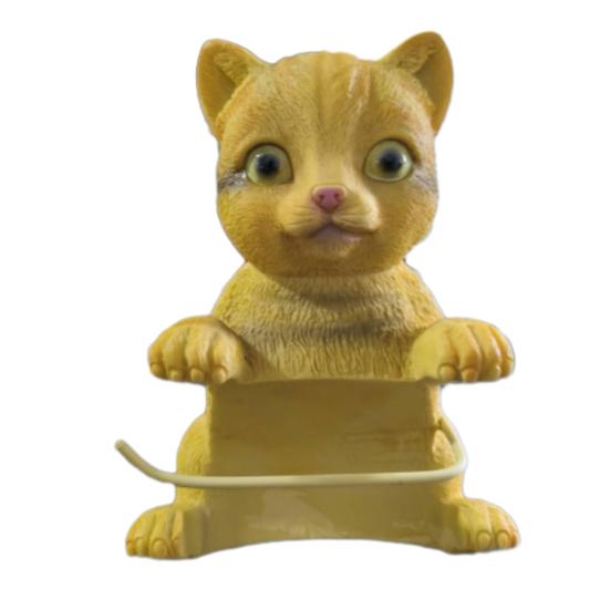 Wall Mounted Toilet Paper Holder Simple Installation Realistic 3D Printed Cat Paper Towel Holder Bathroom Decoration