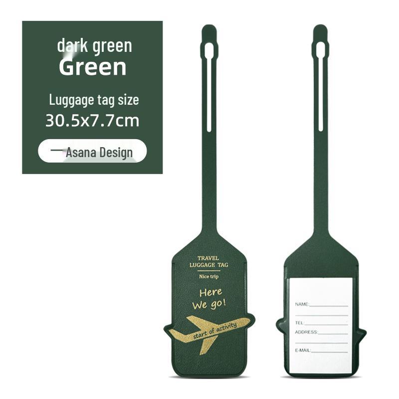 

Двусторонняя багажная бирка из ПУ кожи с дизайном самолета