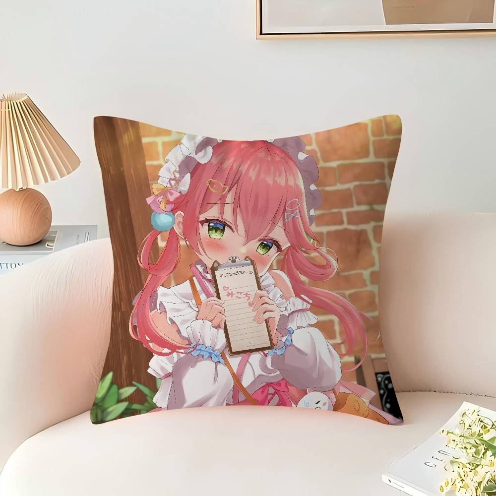 Sakura Miko Povlak na polštář kreslený Dárek Povlak na polštář Ložnice Domov Pohovka Židle Sedák Dekor povlak na polštář