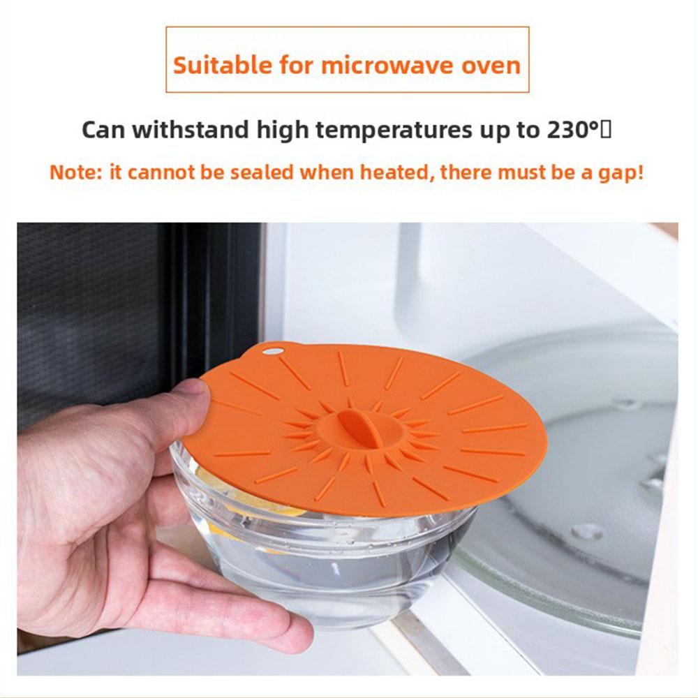 Silicone Lids for Bowl Microwave Splatter Cover Reusable Heat Resistant Lids Fits Bowls,Pots,Pans,Skillets,Fridge Dishwasher