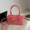 Simple niche portable commuter bag women's new fashionable retro underarm bag simple large-capacity messenger bag