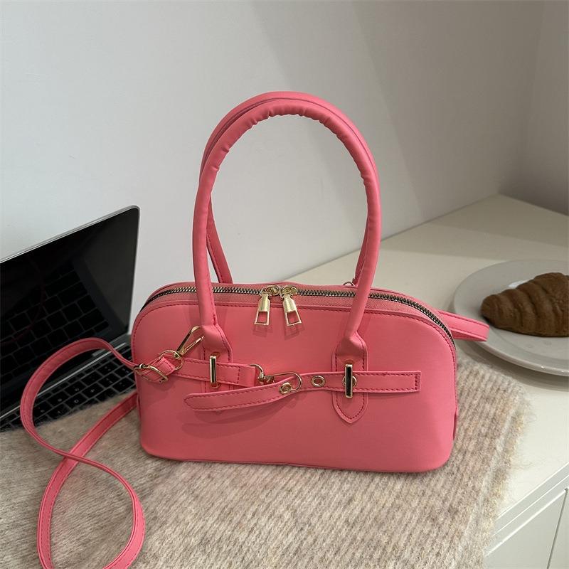 Simple niche portable commuter bag women's new fashionable retro underarm bag simple large-capacity messenger bag