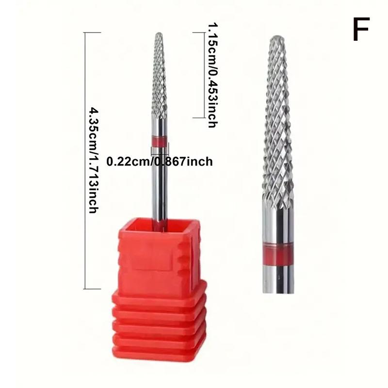 

Pro Tungsten Carbide Nail Drill Bits Nail Art Electric Drill Machine Files Nail Art Tools Cuticle Remover Burs as the picture