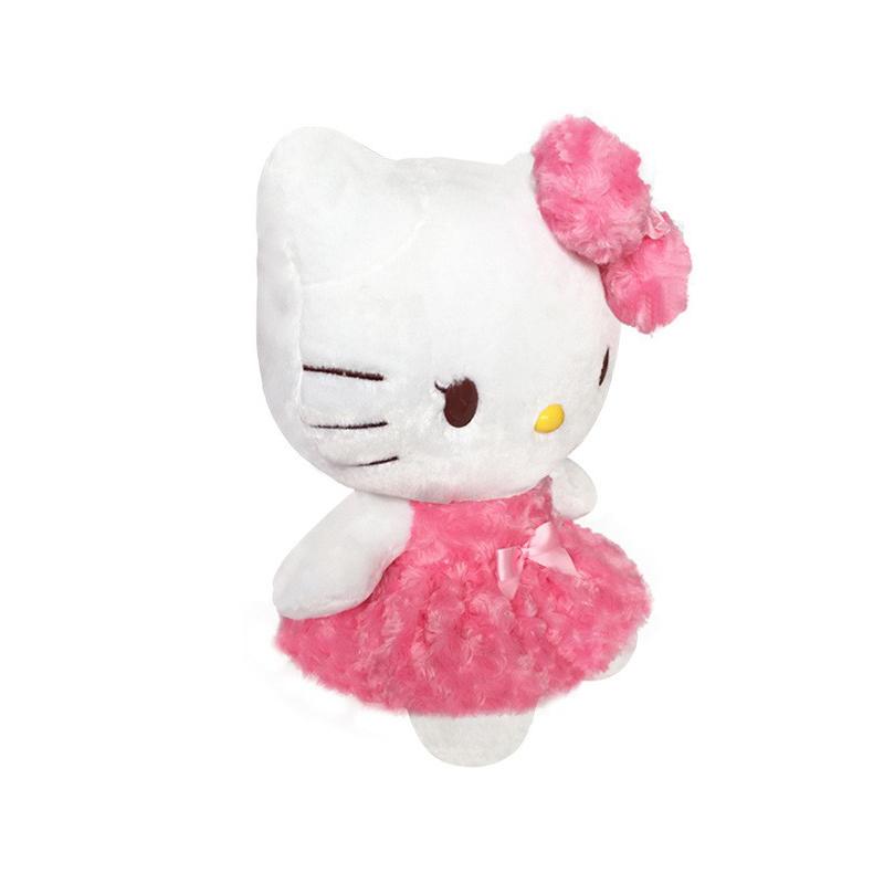 32-24cm Hello Kitty Plüschtier Kawaii Rose My Melody Zeichentrickfigur Anime Stofftiere Weiches Spielzeug Mädchen Kinder Geburtstagsgeschenke