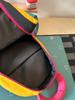 Schoolbag Vitality Dopamine Rainbow Contrasting Color Backpack Japanese and Korean Style Soft Girl Summer Travel Full of Vitality Small Backpack
