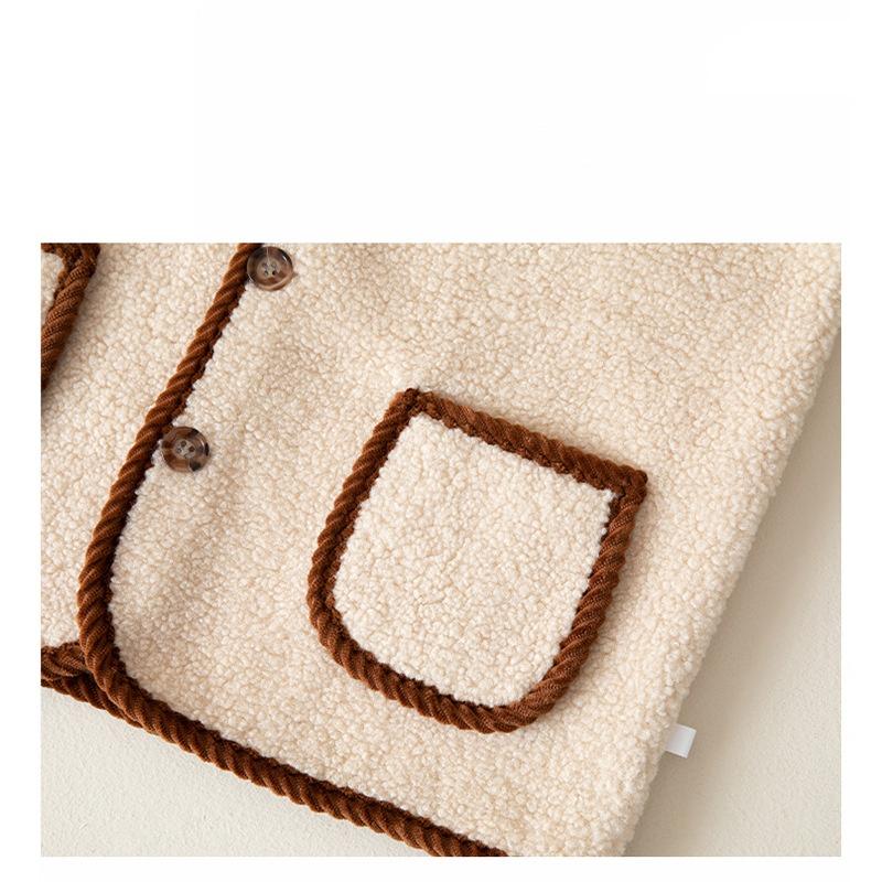 Lamb Fleece Vest Vest Women's Plus Size Plus Velvet Outer Wear Autumn and Winter Fashion Vest Outer Wear