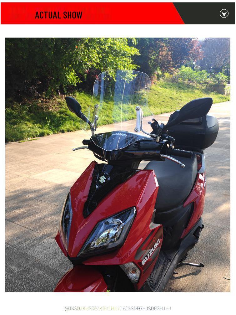 Suzuki UY125 Motorcycle Scooter Windshield Extension