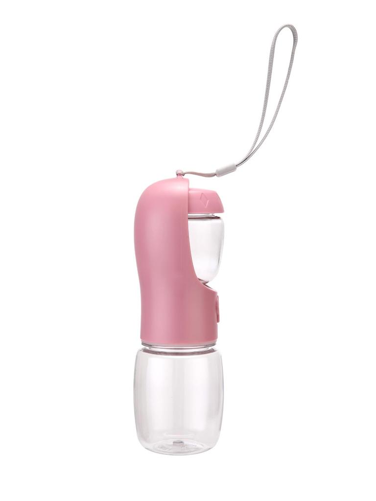Portable Dual Pet Water & Food Cup for Dogs & Cats - Ideal for Outdoor Walks and Travel.