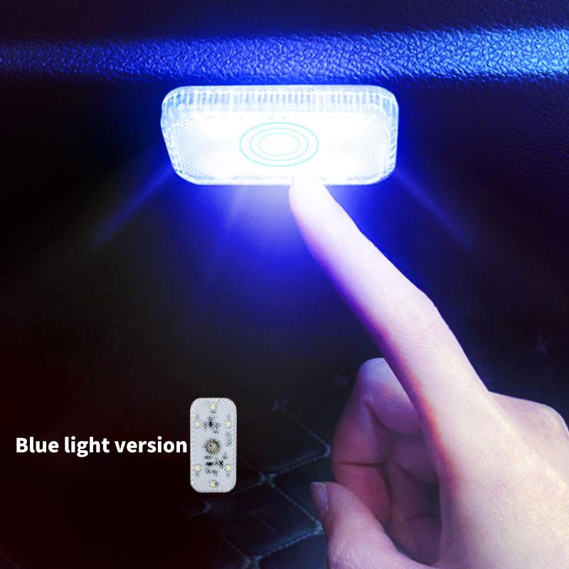 1 pc Multi Color Car Light Wireless LED Touch Light Roof Light Sensor Read Lamp Mini USB Charging Light Car Interior Accsesories