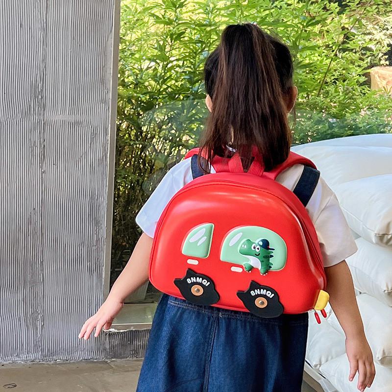 Creative Cartoon Car Design Kids Backpack For Preschool And Elementary School Use