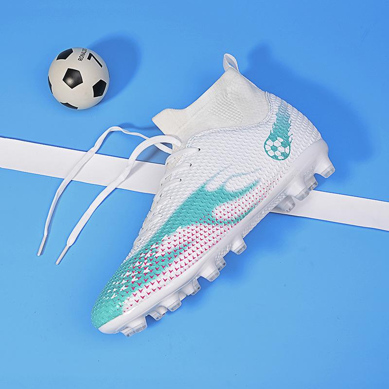 High-top football shoes men's new 2025 nail sports shoes, sneakers, long nails for training, a broken student shoe