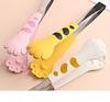Stainless Steel Cat Paw Nylon Food Tongs for Sandwiches, Baking, and BBQ