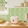 10pcs 3D Self Adhesive Wallpaper Waterproof Wall Decals Retro Crystal Tile Wall Sticker  Bathroom