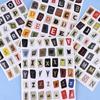 Alphabet, Number & Symbol Label Stickers Diy Scrapbooking Journal Supplies For Students (Decorative Collage Base)