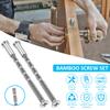 50Sets M4 Door Handle Fixing Screw Bolts Snap Off Cuttable Connecting Screws for Door Handle Roses Knobs Door Lock & Escutcheons