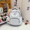 Lightweight Korean Style Striped Star Backpack - Large Capacity for Female Students