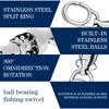 Lure Bait Octagonal Ring Connector High Speed Bearing Rotating Ring Elliptical Pin Octagonal Ring Fishing Supplies Fishing Gear Accessories