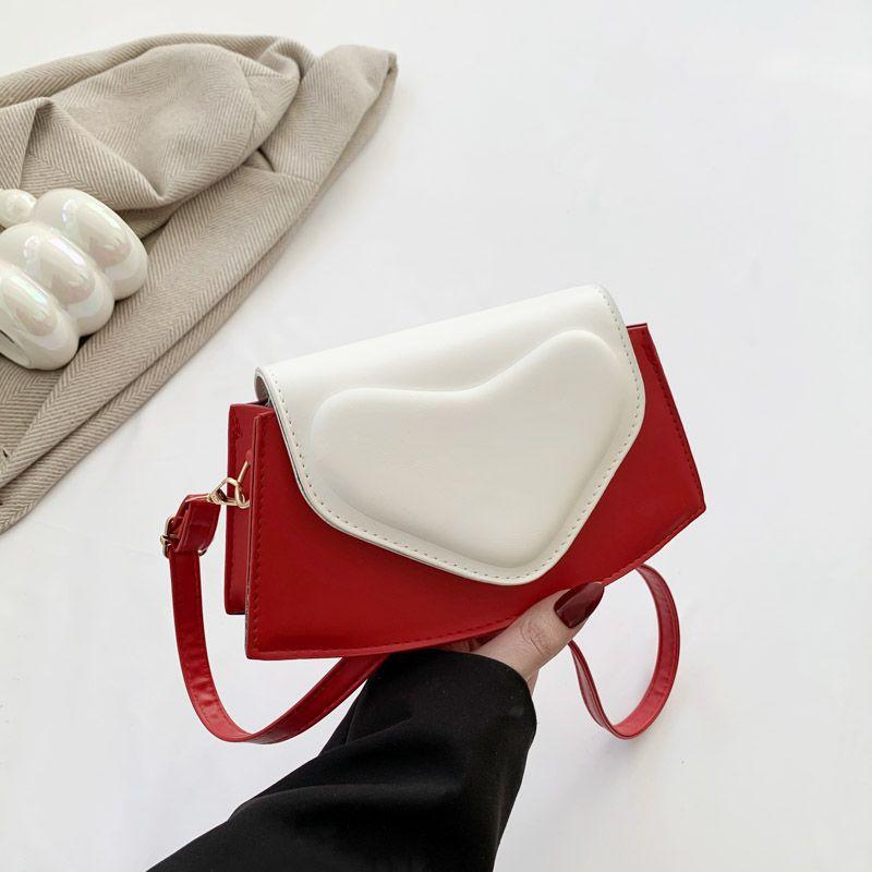 

Small bag women s versatile 2025 high-end new contrasting color small square bag fashionable versatile simple girl shoulder messenger bag красный