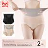 Mao Ren Women's High-Waist Antibacterial Cotton Underwear (2-Pack)