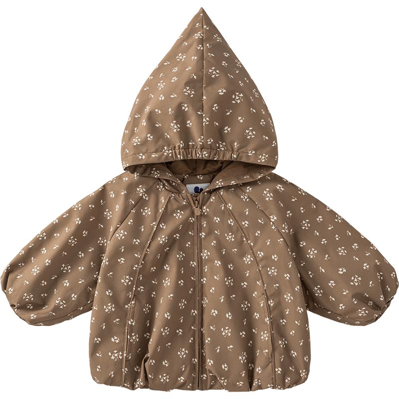 Minibala Girls  Water-Repellent Hooded Jacket 90