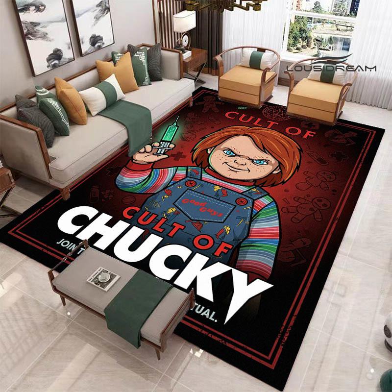 3D Cult of Chucky Printed Carpet Non-slip Carpet Outdoor Carpets Area Rug Home Decor Yoga Mat Rug for Bedroom Birthday Gift