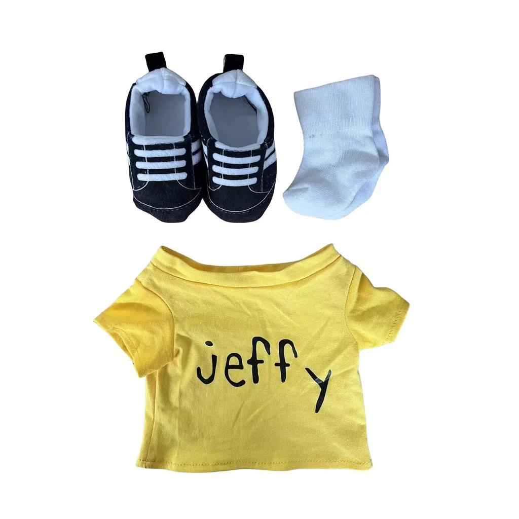 60cm Jeffy Handpuppe Plüsch Kinder Weiche Puppe Talkshow Party Requisiten Weihnachts-Puppe Plüschtiere Puppe Kinder Geschenk