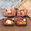 1 :6 /1: 12 Simulation Mini Bread Baguette Miniature Dollhouse Bakery Food With Basket For Doll Kitchen Accessories