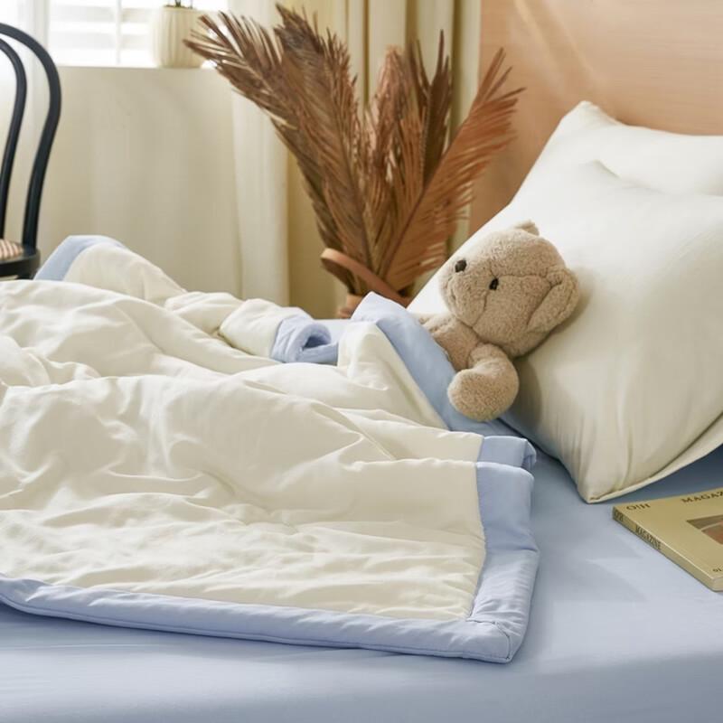Washed Cotton Two-Tone Summer Quilt
