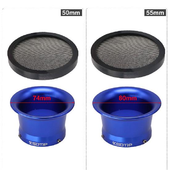 ZSDTRP 66/70/74/80/90/96mm Motorcycle Carburetor Air Filter Net Velocity Stack Mesh for Carb Air Filter Cup 38/42/50/55/63mm Air Filters 7