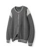 NODU Varsity Two-Way Zip-Up Knit [Gray]