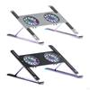 Adjustable Laptop Holder with Detachable Cooling Fan - Portable Stand for